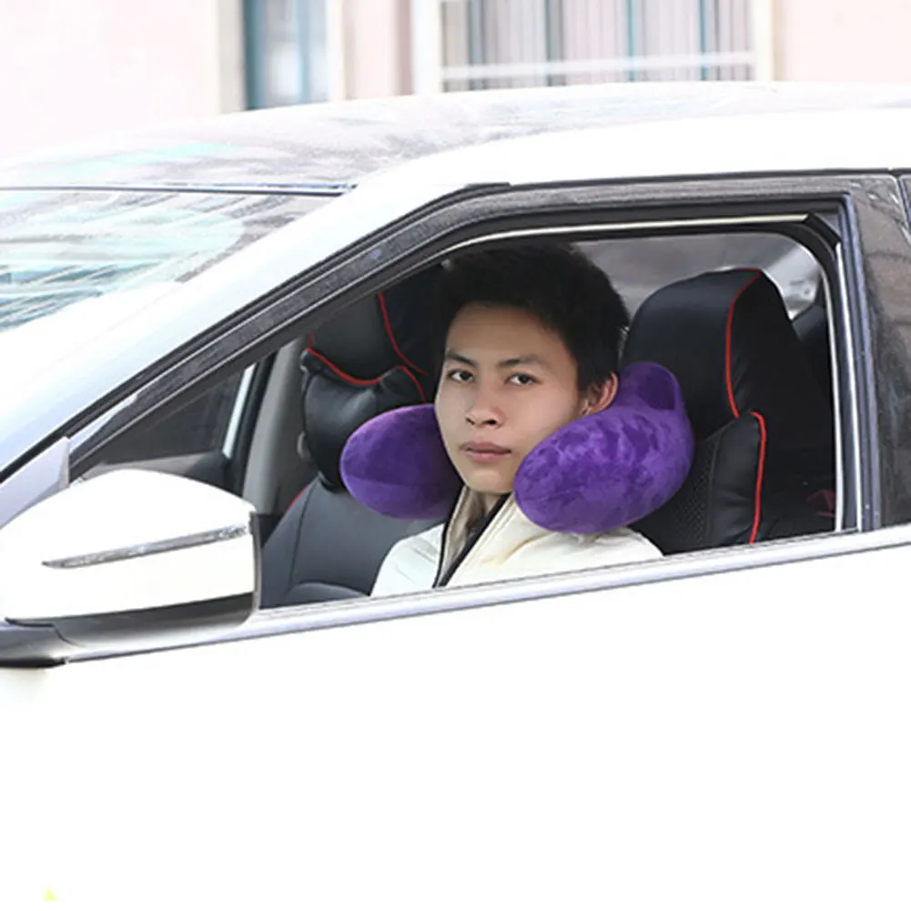 Новая надувная U образная подушка для путешествий уличная портативная шеи