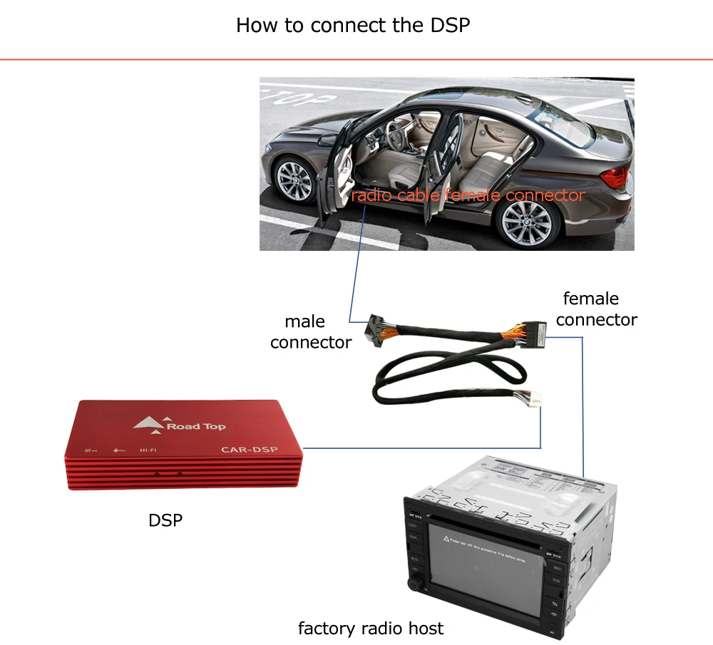 8*50 Вт автомобильный аудио DSP для GMC Chevrolet Buick Cadillac цифровой сигнальный процессор с