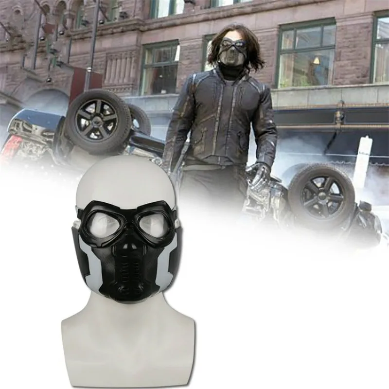 Капитан Америка Civil War Зимний Солдат баки Барнс Маскарадная маска для взрослых