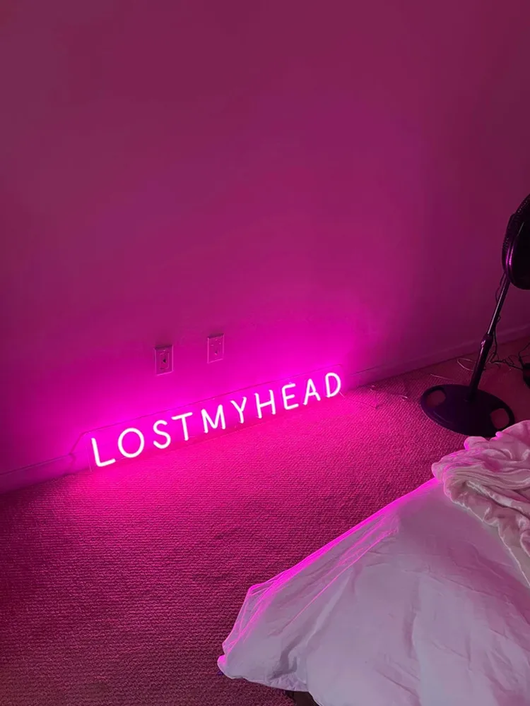 THE 1975 Lost My Head LED Neon Sign Led Night Lamp Wall Decor Room Decor Bar Decor, As a gift for friend, Custom Neon Light
