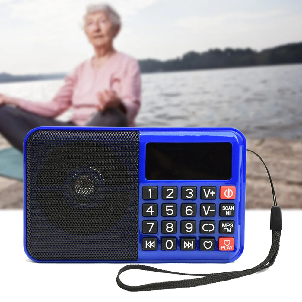 Elder Easy Operation MP3 Player Digital Button Portable FM Radio TF Card Multifunctional Home Music Boombox Wireless | Электроника