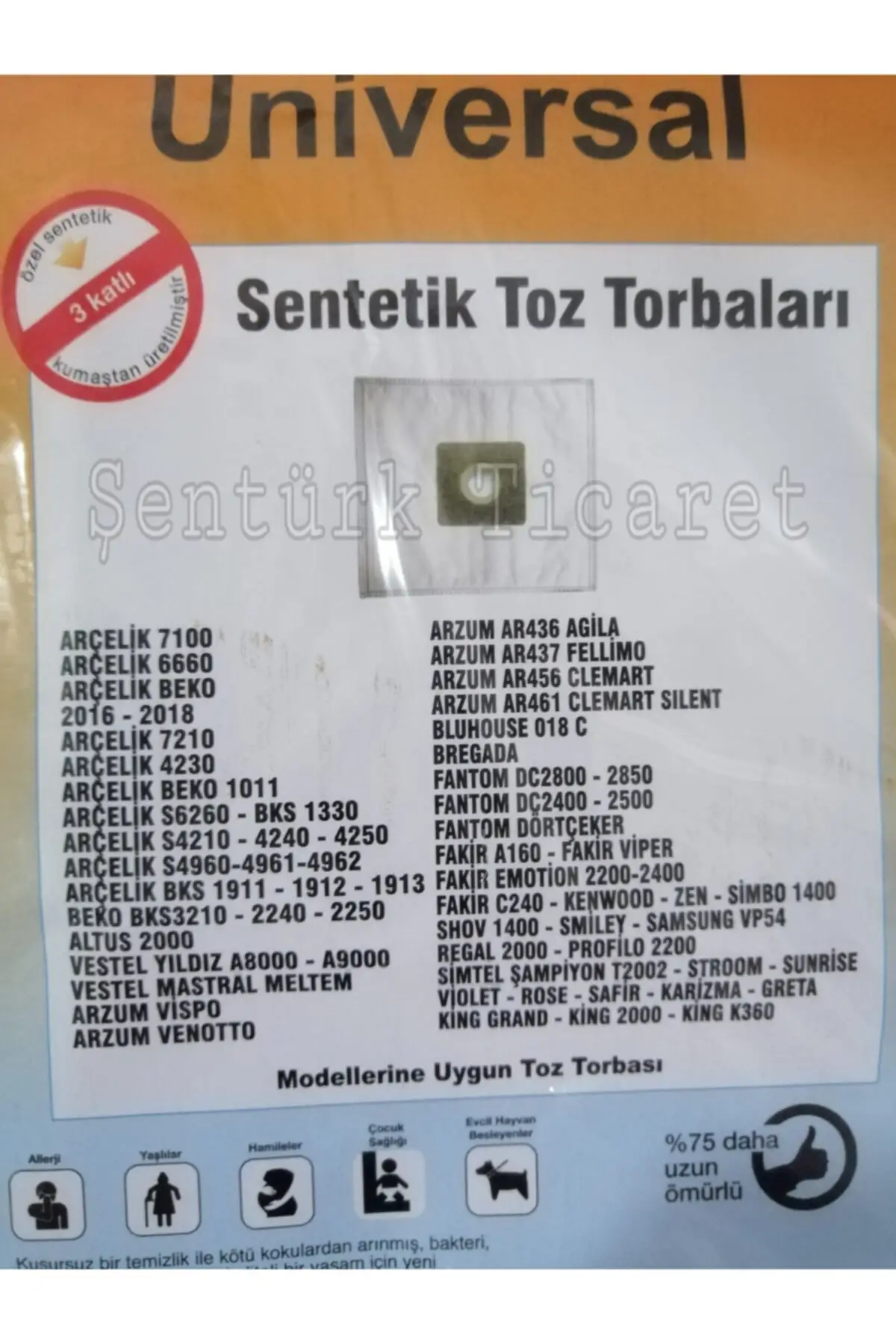 

MHK Parts Star A8000-a9000 Vacuum Cleaner Dust Bag We