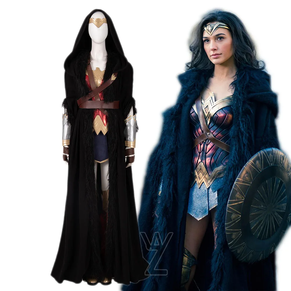 Новейший костюм Wonder Woman 1984; плащ и ботинки для косплея Дианы; полный комплект; костюмы на Хэллоуин для женщин; высокое качество