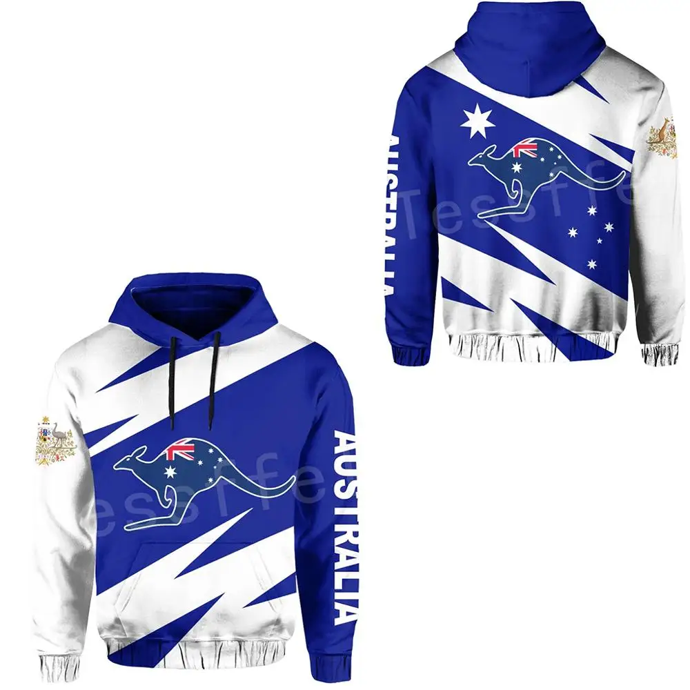 

Tessffel Australia kangaroo Symbol Country Flag Harajuku Pullover Sweatshirt Funny Tracksuit 3DPrint Men/Women Casual Hoodies 13