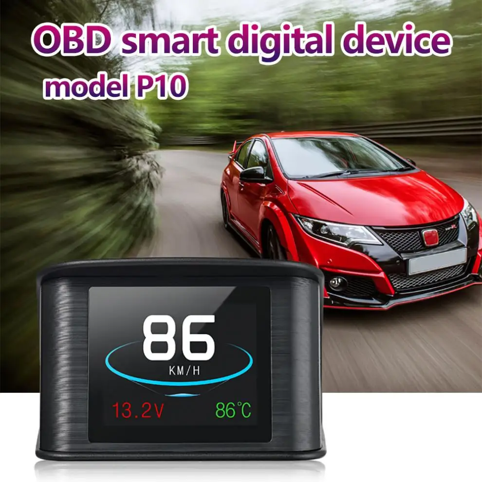 2 6 дюймовый OBD2 Компьютер Автомобильный проектор скорости Hud цифровой датчик