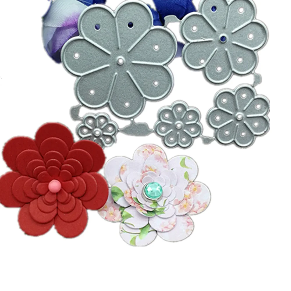 5 шт. трафареты для резки металла в виде цветов скрапбукинга | Дом и сад