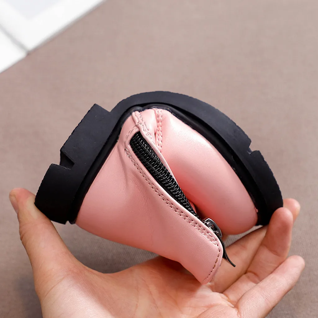 Новые модные ботинки для девочек зимние детские легкие принцессы в английском