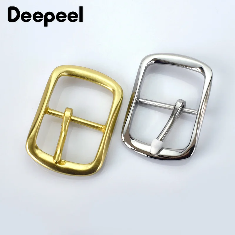 Мужская пряжка для ремня Deepeel 40 мм из твердой латуни нержавеющая сталь с язычком