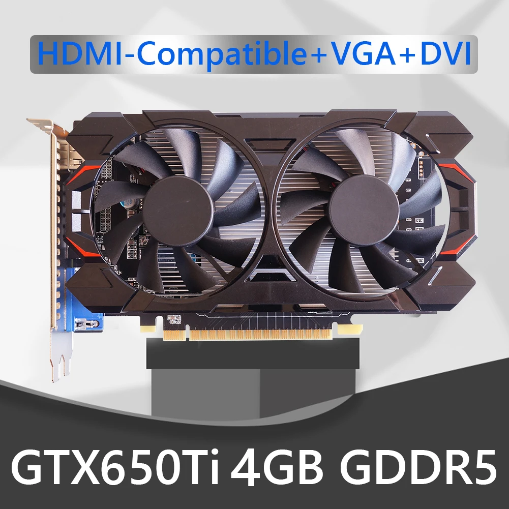

GTX650Ti 2G/4G GDDR5 128bit NVIDIA chip PCI-E2.0 discrete graphics card computer game graphics card eating chicken HDMI+VGA+DVI