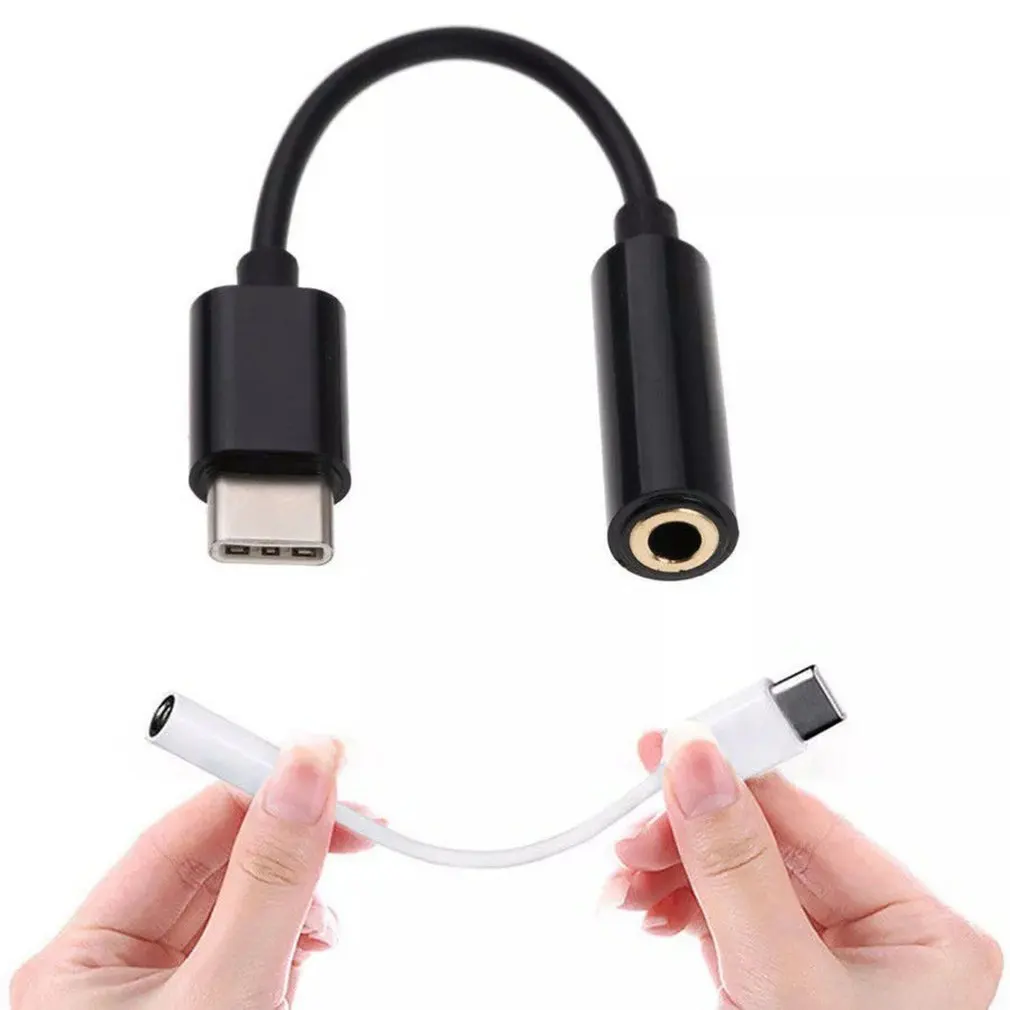 Type C To 3.5mm Port Earphone Cable USB Type-C 3.5 AUX Headphone Adapter For Huawei Mate 10 P20 6 6X Mix 2s | Мобильные телефоны и