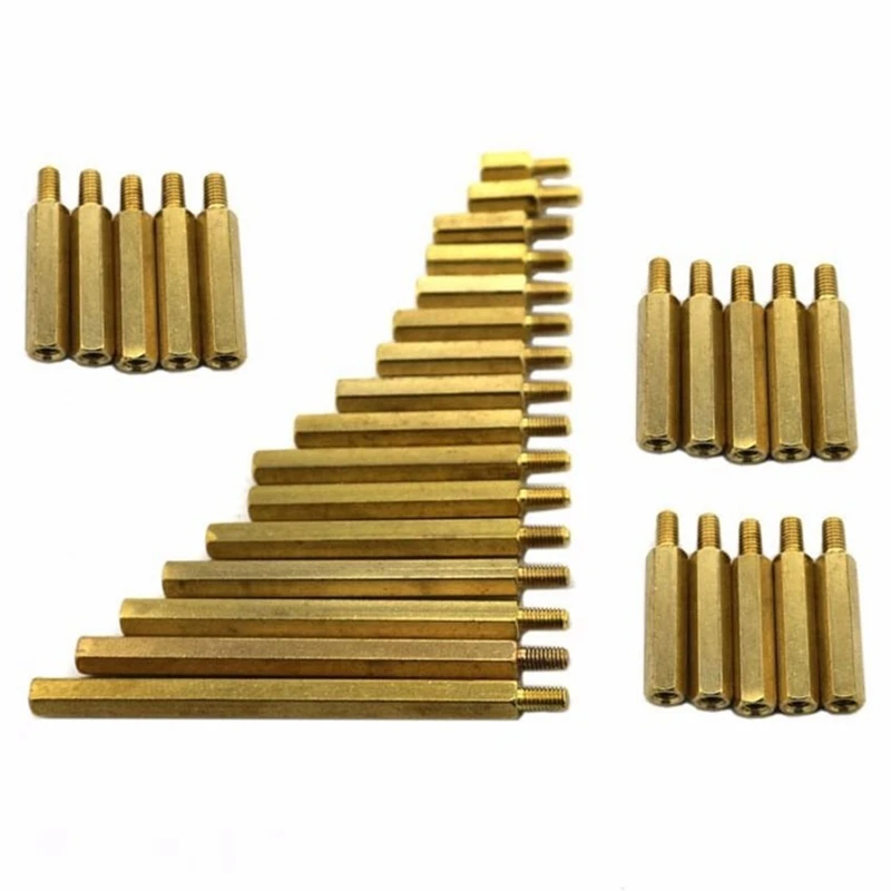 300 шт M3 латунная стандартная опора для крепления винтовых гаек в