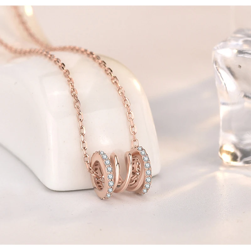 925 Sterling Silver Plated 14K Gold Shiny Zircon Waistline Wedding Charming Luxury Necklace Chain Jewelry for Women Gift New | Украшения и