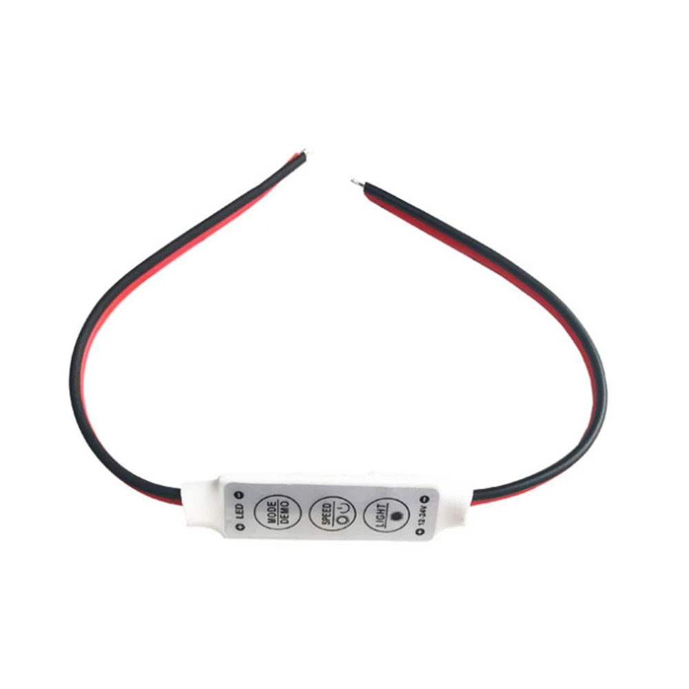 Мини 3 кнопочный монохромный СВЕТОДИОДНЫЙ Контроллер Яркость led диммер для SMD 5050