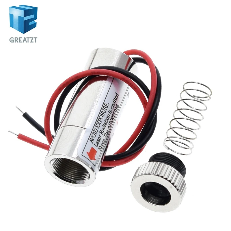 Головка лазерного модуля 650 нм 5 МВт с красной точкой/линией/крестом стеклянная