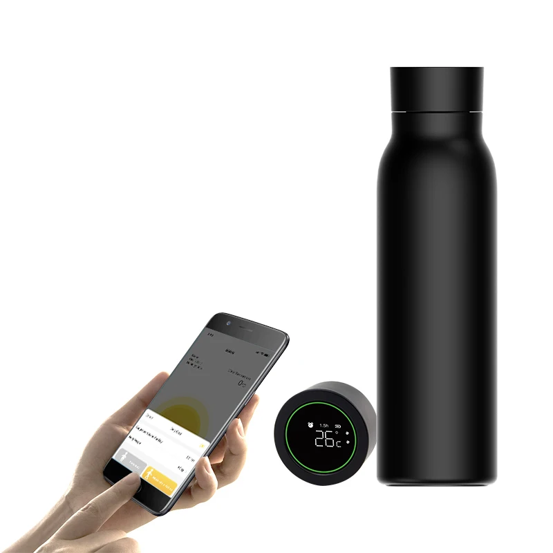 

Умная бутылка TUYA Life с ЖК-дисплеем, термос с магнитной зарядкой и записью расхода воды для сохранения холодной воды