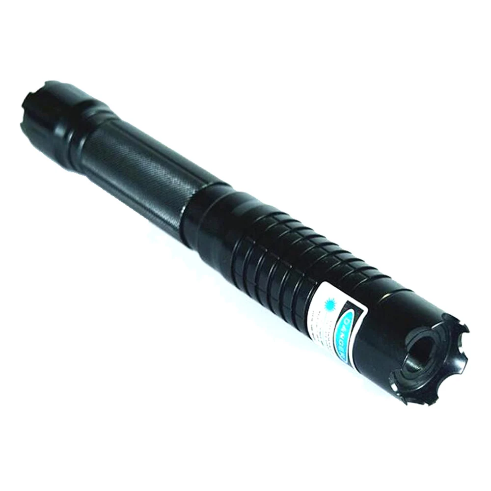 Most Powerful Laser Gun Military Burning Blue Pointer 450nm 300000m Lazer Sight Flashlight Burn Match Candle Lit Cigarette | Освещение