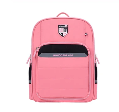 Pink NOHOO рюкзак для мальчиков и девочек, многофункциональный большой емкости, Светоотражающая полоса для подростков 6-14 лет, школьный рюкзак для студентов, Новинка - Цвет: Pink