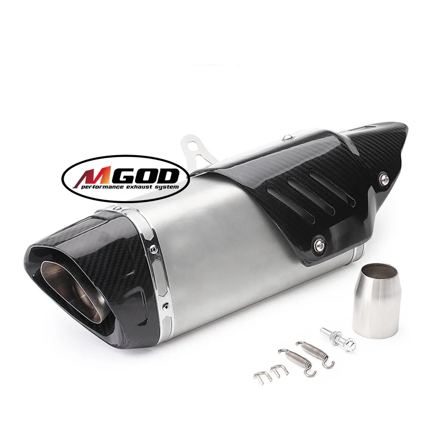 51 мм Универсальный Akrapovic moto rcycle выхлопной Escape углеродное волокно тепловой щит