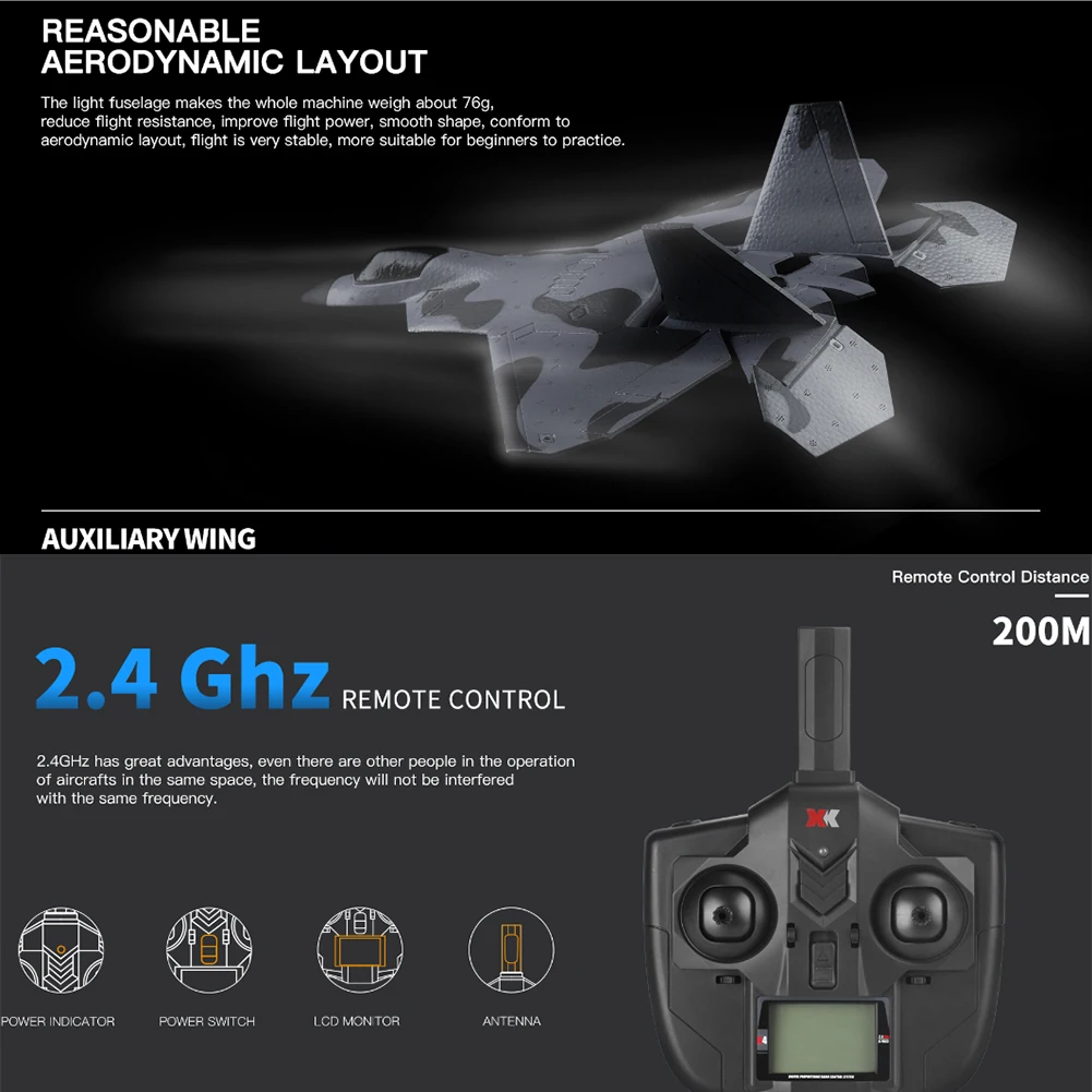 

Remote Control Aircraft Quadcopter Model Simulation 3 And 6 Axis Brushless Motor RC Glider Airplane Toys For Classical