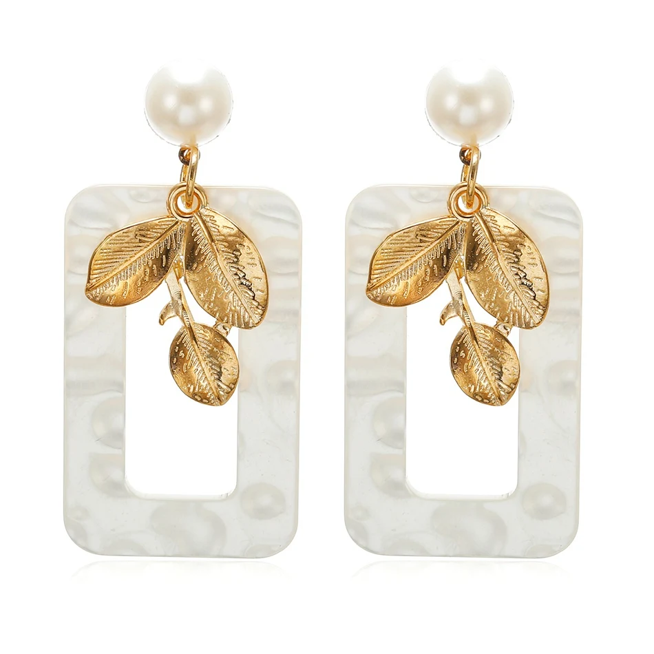 Женские длинные висячие серьги Match Right эффектные акриловые жемчужные Висячие