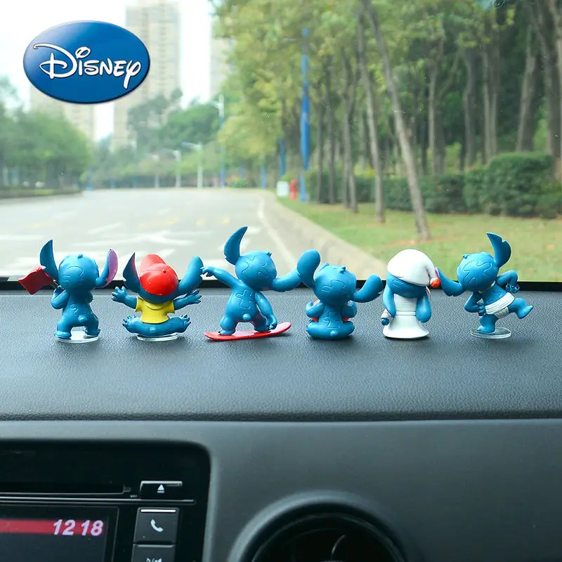 

Disney Net Celebrity Stitch Male and Female Dolls In-car Accessories Ornaments Creative Car Decoration Cartoon High-end Interior