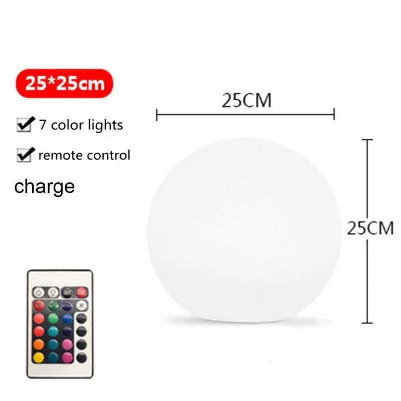 

1PC Inflatable Luminous Ball Pvc Remote Control LED Toys Ball Beach Outdoor Children's Water Ball Wave Flashing X8G1