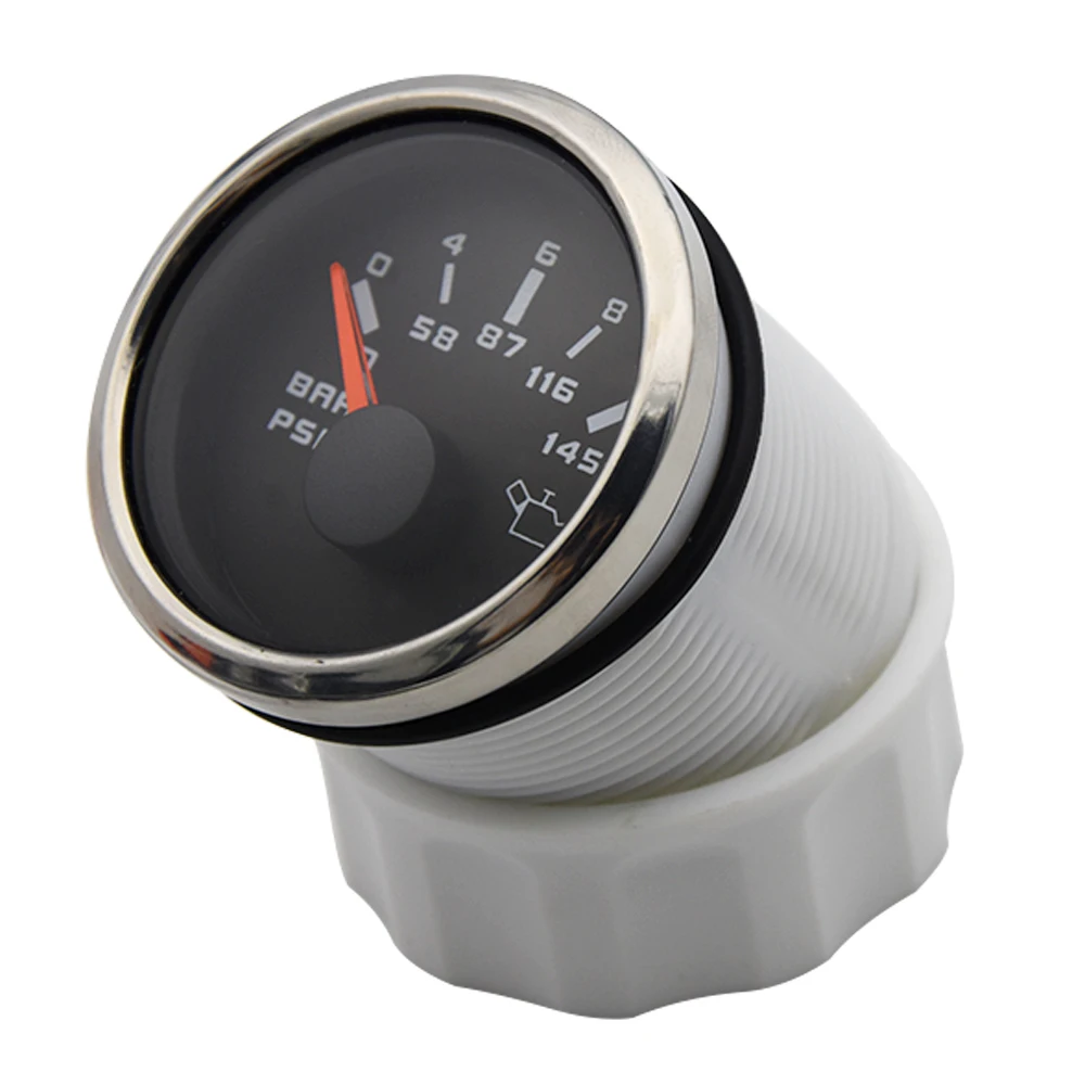 NMEA 2000 Oil Pressure Gauge 0-10 Bar/ 0-145 PSI 52mm 2 inch Oil Pressure Gauges For Marine Car Boat Auto Gauge With Backlight