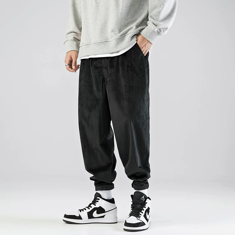 

Male Big Size Loose New Trousers 5Xl New Men's Harem Pants Streetwear Hip Hop Man Jogging Pants Casual Elastic Waist Sweatpants