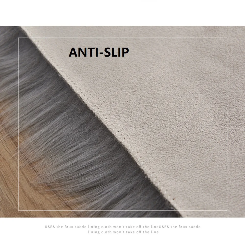 Прямоугольные мягкие Меховые коврики из искусственной овчины для спальни