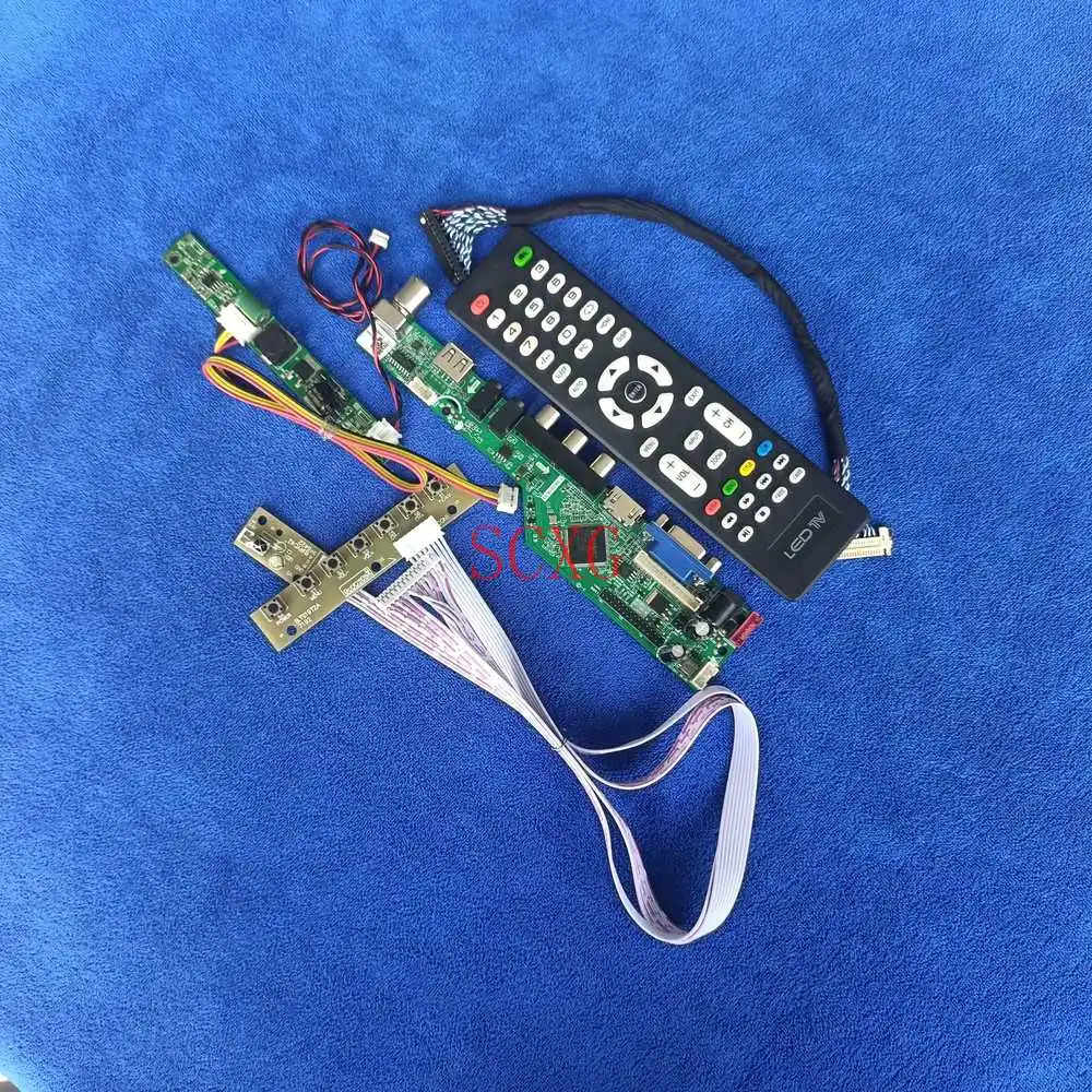 

Экран плата контроллера HDMI-совместимость с USB AV VGA комплект 1366*768 30Pin Дифференциальная Сигнализация пониженного напряжения аналоговый для ...