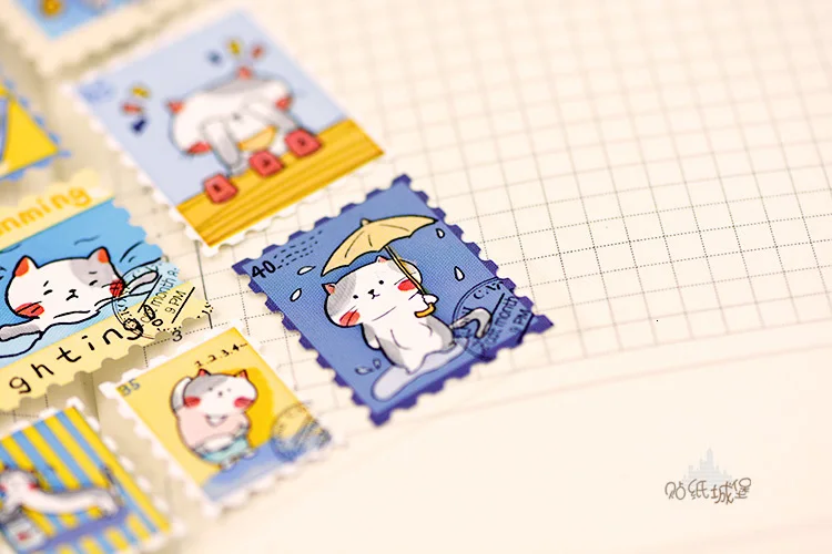 22 шт/1 лист Креативная печать стиль ПВХ водонепроницаемый Kawaii стикер японский мультфильм животное DIY милый стикер этикетка s Скрапбукинг