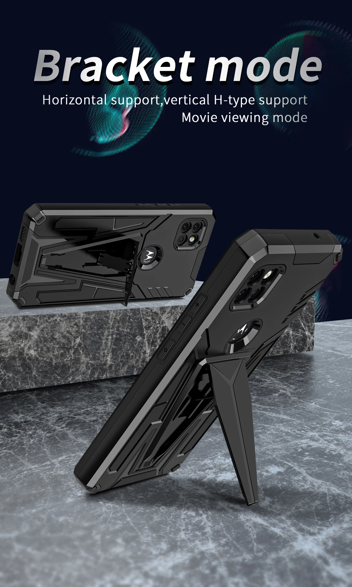 shockproofarmor stand phone case for motorola one 5g ace moto g 5g moto g pure car magnetic kickstand back cover free global shipping