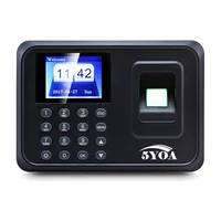 a01 biometric fingerprint punch usb time clock office attendance system recorder timing employee machine reader spanish spain en