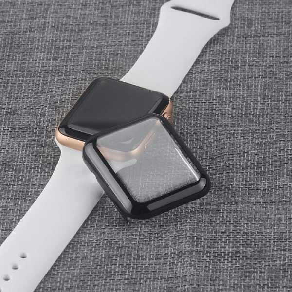 Защитная крышка для Apple Watch, чехол с гальваническим покрытием, пластиковый жесткий компьютер 38 мм/42 мм для Apple Watch Series 3 и Series 2