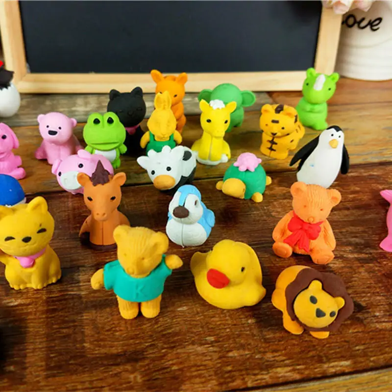 1 шт в форме милых животных ластик с рисунком героев из мультфильма Ластик для