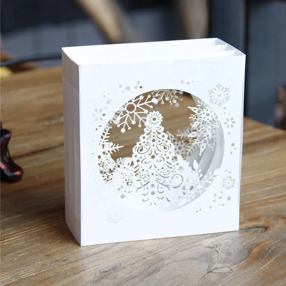 Рождественские открытки ручная работа милый ручной работы 3D всплывающий