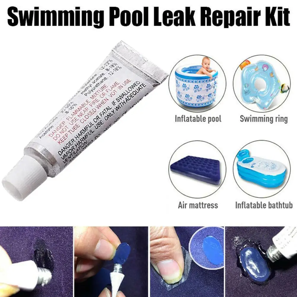 

Inflatable Boat Repair Kit PVC Material Adhesive Patches Inflatable Repair Ring Boat Air Mattress For Waterbed Toy Swimming E0Z2