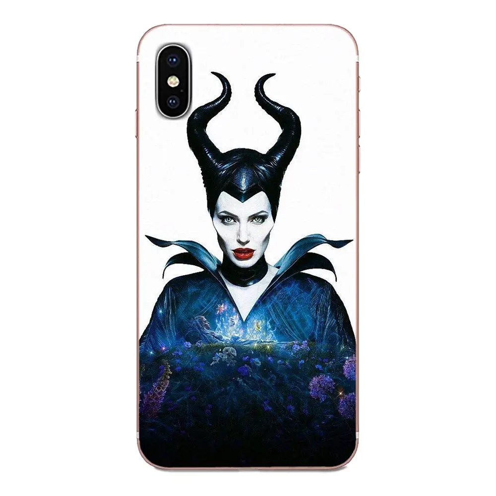 Maleficent Angelina Jolie Horns Soft Phone Capa For Samsung Galaxy Note 5 8 9 S3 S4 S5 S6 S7 S8 S9 S10 5G mini Edge Plus Lite | Мобильные