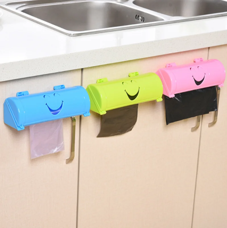 Настенный Пластик сумка ящик для хранения мусора мешки контейнер многоцелевой