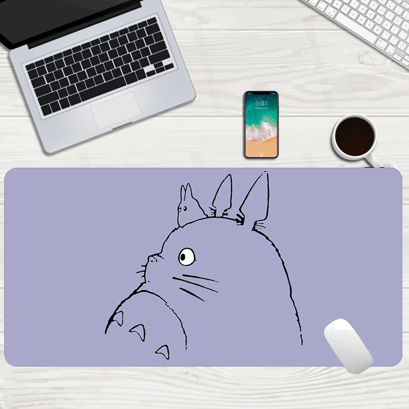 

Totoro anime mouse pad office mat Gaming Mouse Pads 600x300mm Large Computer Keyboard Mouse Mat Desk Mats Kawaii Locking Edge