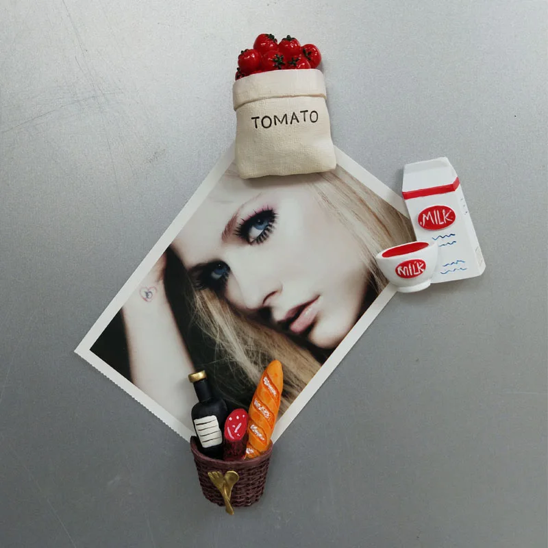 Магниты для холодильника магнитная паста яйцо хлеб имитация стерео