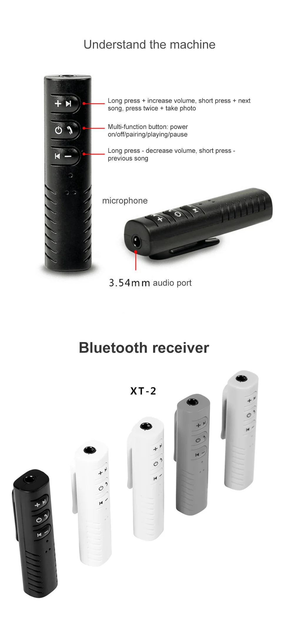 Автомобильный bluetooth-адаптер, мини bluetooth-приемник, 3,5 мм разъем, Bluetooth, автомобильный комплект, музыкальный аудиоприемник для акустических гарнитур Z2