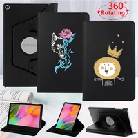 360 rotating case for samsung galaxy tab s6 10 4 lite p610 p615tab a 10 1 2019 t510 t515 pu leather case tablet cover