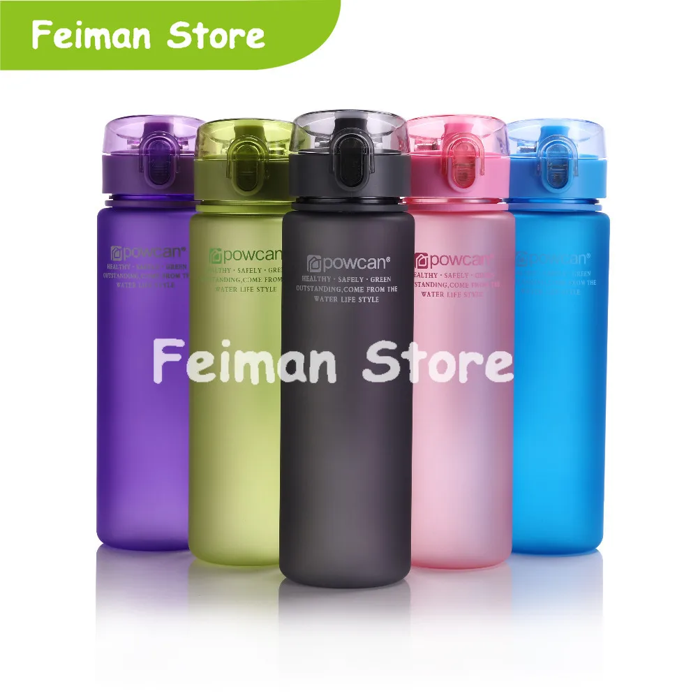 Water Bottle 560ML 400ML Plastic Drinkware Tour Outdoor Sport School Leak Proof Seal Climbing Bottles | Дом и сад