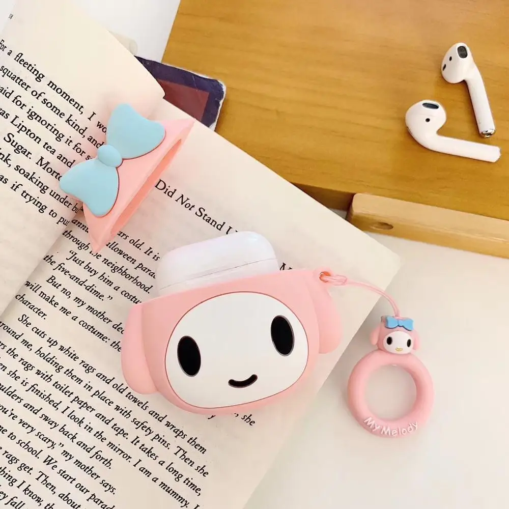GOOYIYO-силиконовый чехол для Airpods 1 2 наушники зарядная коробка мягкий Мультяшные