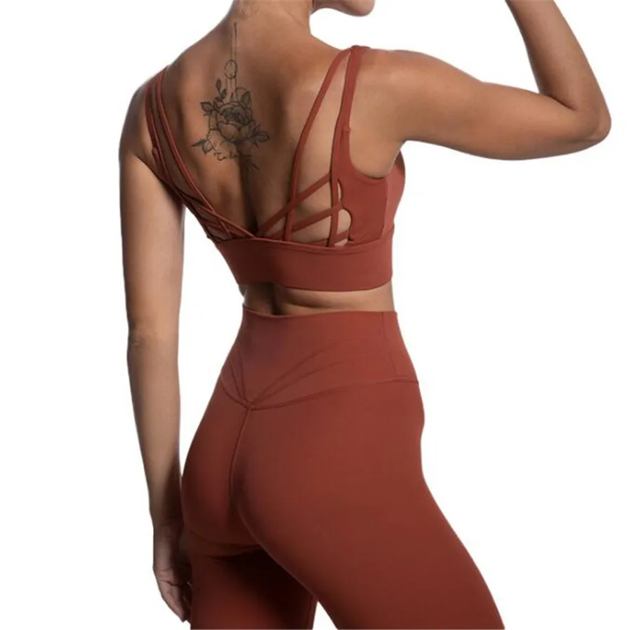 2023 Summer Butterfly Back Yoga Set Women Leggings Running Yoga Suits Sportswear High Waist Fitness Sports Set Gym Suit New