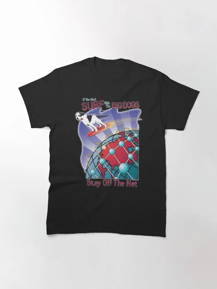 

Tops T Shirt Women Big Dogs Stay Off The Net Classic T-Shirt