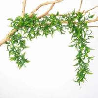 1 pcs of artificial plant persian leaf vine wall hanging fake flower vine indoor ceiling wedding background decoration materials