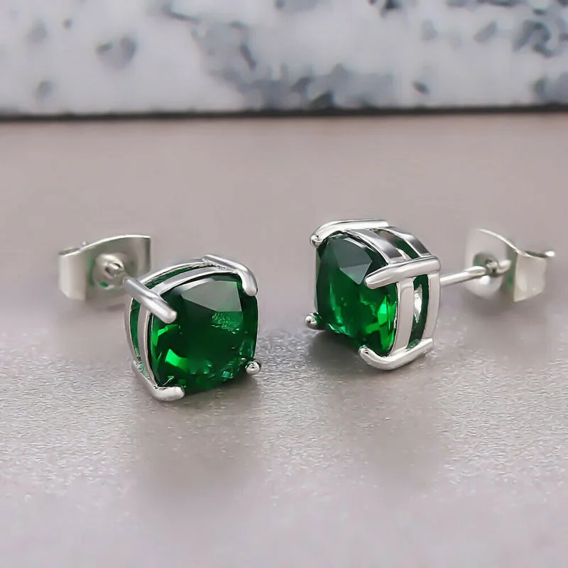 

Elegant Earring for Women Square Zircon Earrings Jewelry 2021