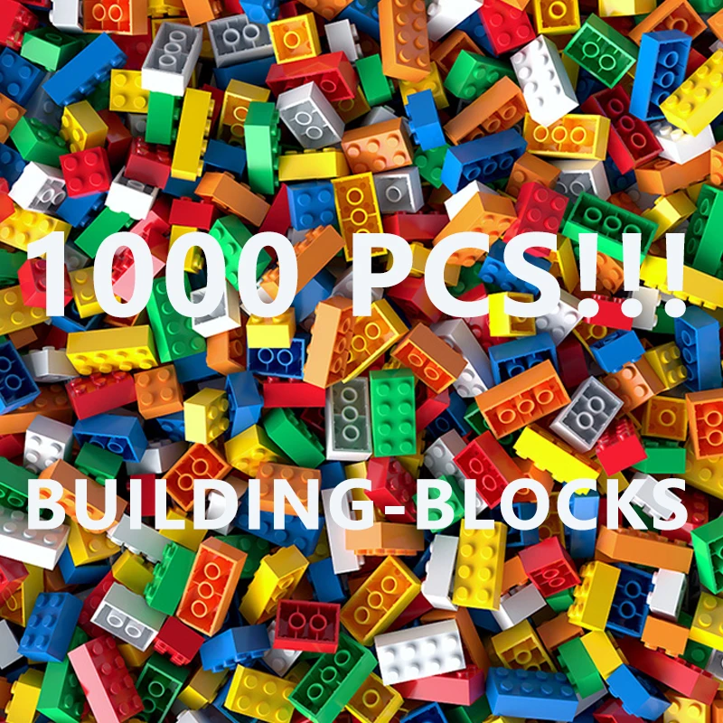 

1400pcs Assemble Toys with 3069/3024/3005 Building Blocks City DIY Classic Brand Bricks Bulk Model Kids Small Size Gifts
